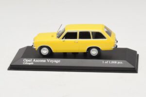 Opel Ascona A Voyage Jaune Minichamps 1:43 400045811 Métal