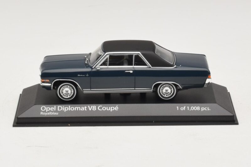 Opel Diplomat A V8 Coupe Bleu Foncé Minichamps 1:43 400048021 Métal