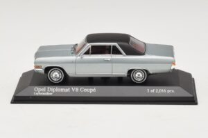 Opel Diplomat A V8 Coupe Argent Minichamps 1:43 400048020 Métal