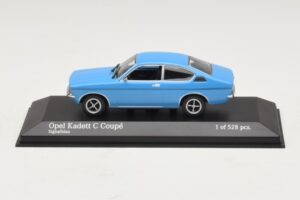 Opel Kadett C Coupe Bleu Minichamps 1:43 430045628 Métal