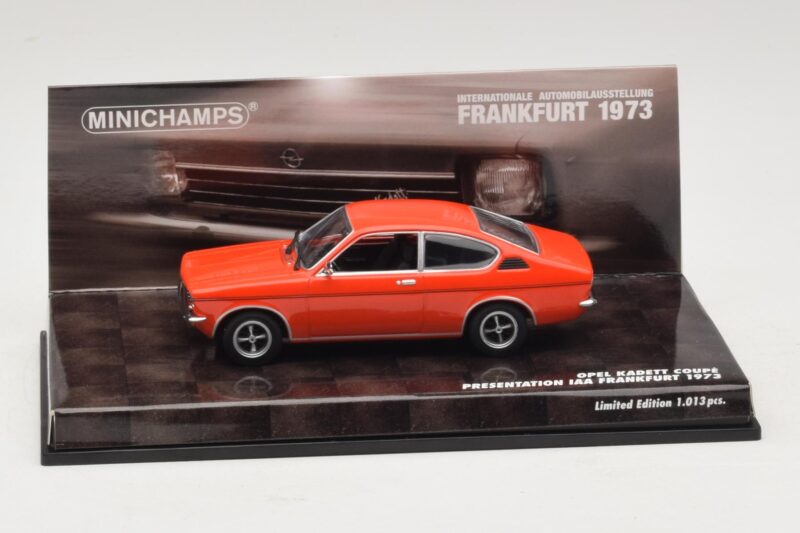 Opel Kadett C Coupé Présentation IAA Frankfurt Rouge Minichamps 1:43 436045620 Métal