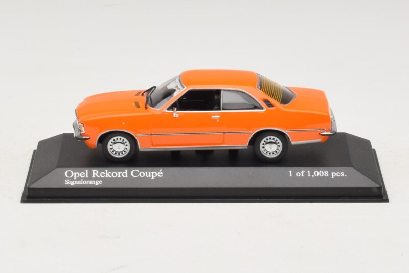 Opel Rekord D Coupé Orange Minichamps 1:43 400044024 Métal