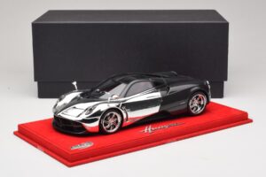 Pagani Huayra Chrome Silver Pièce Unique BBR 1:18 P1873CM Résine — image 6 sur 7