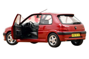 Peugeot 106 S16 Lucifer Red Norev 1:18 184921 Métal — image 2 sur 3