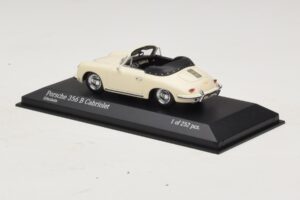 Porsche 356 B Cabriolet Blanc Ivoire Minichamps 1:43 400064332 Métal — image 3 sur 4