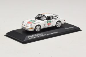Porsche 911 964 Carrera 2 #33 M. Hakkinen Monaco Carrera Cup Winner 1993 Minichamps 1:43 430936033 Métal — image 2 sur 4