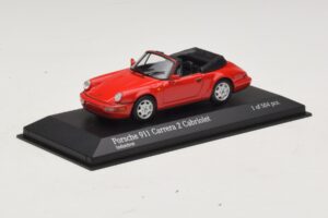 Porsche 911 964 Carrera 2 Cabriolet Rouge Minichamps 1:43 430067330 Métal — image 2 sur 4