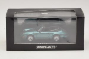 Porsche 911 964 Carrera 2 Cabriolet Turquoise Minichamps 1:43 430067332 Métal — image 4 sur 4