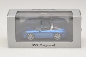 Porsche 911 991 Targa Bleu Métallisé Minichamps 1:43 WAP0200350E Métal — image 4 sur 4
