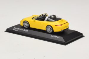 Porsche 911 991 Targa Jaune Minichamps 1:43 410062441 Métal — image 3 sur 4