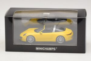 Porsche 911 991 Targa Jaune Minichamps 1:43 410062441 Métal — image 4 sur 4