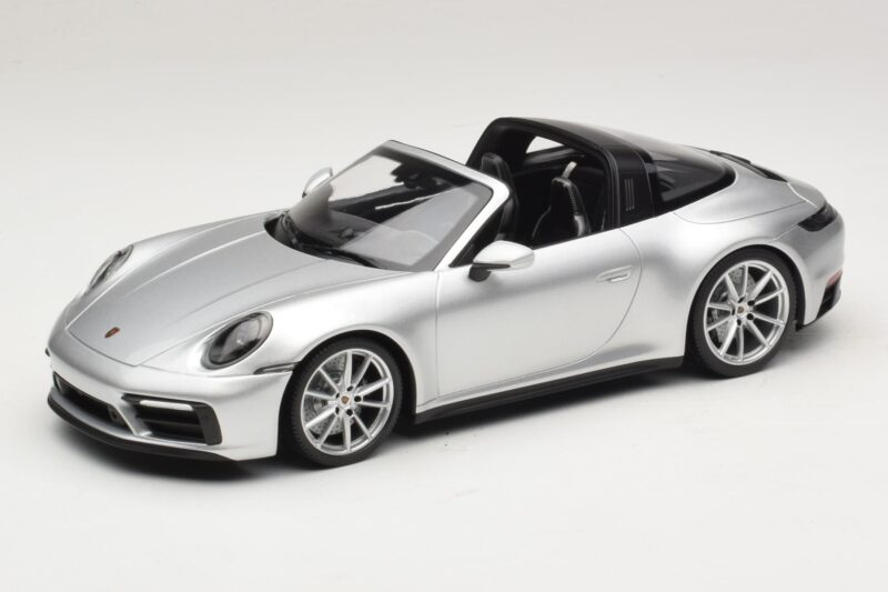 Porsche 911 992 Targa 4 GTS Argent Minichamps 1:18 WAP0211460RTRG Métal