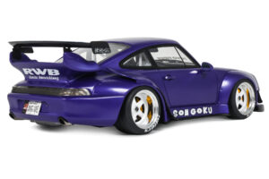 Porsche 911 993 RWB Son Goku Purple GT Spirit 1:18 GT571 Résine — image 2 sur 5