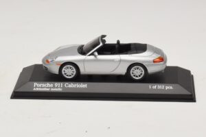 Porsche 911 996 Cabriolet Argent Métallisé Minichamps 1:43 400061091 Métal