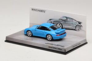 Porsche 911 996 Turbo S 3.6 Édition Anniversaire Bleu Minichamps 1:43 436069270 Métal — image 3 sur 5