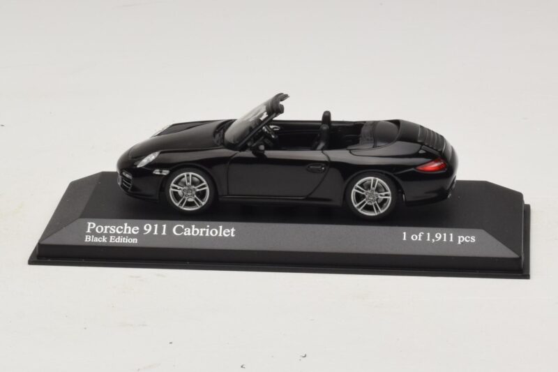 Porsche 911 997 Carrera Cabriolet Black Edition Minichamps 1:43 Porsche 911 997 Carrera Cabriolet Black Edition Minichamps 1:43 400066434 Métal