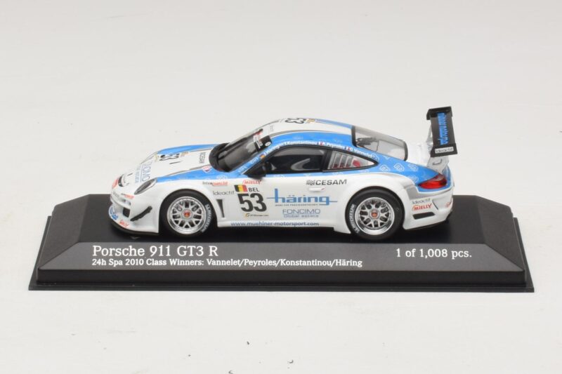 Porsche 911 997 GT3 R #53 Vannelet / Pyroles Class Winners 24 Hours of Spa 2010 Minichamps 1:43 Porsche 911 997 GT3 R #53 Vannelet / Pyroles Class Winners 24 Hours of Spa 2010 Minichamps 1:43 400108953 Métal