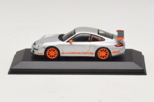Porsche 911 997 GT3 RS Argent Orange Minichamps 1:43 403066013 Métal