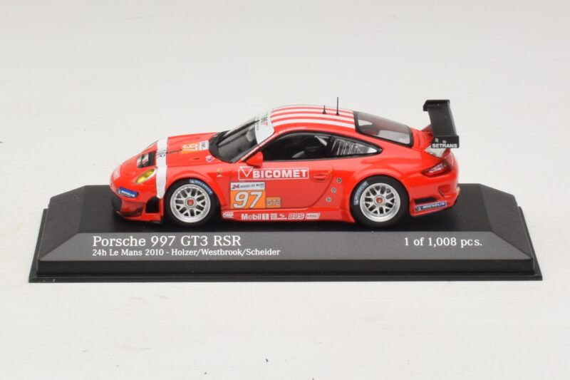 Porsche 911 997 GT3 RSR GT2 #97 M. Holzer / R. Westbrook 24 Hours of Le Mans 2010 Minichamps 1:43 410106997 Métal