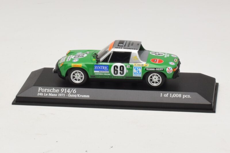 Porsche 914/6 Max Moritz Racing #69 Quist / Krumm 24 Hours of Le Mans 1971 Minichamps 1:43 Porsche 914/6 Max Moritz Racing #69 Quist / Krumm 24 Hours of Le Mans 1971 Minichamps 1:43 400716569 Métal