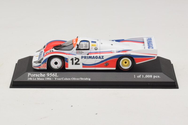 Porsche 956L #12 C. Yver / Cohen 24 Hours of Le Mans 1986 Minichamps 1:43 Porsche 956L #12 C. Yver / Cohen 24 Hours of Le Mans 1986 Minichamps 1:43 430866512 Métal