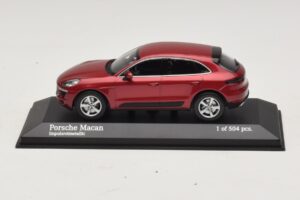 Porsche Macan 95B Rouge Métallisé Minichamps 1:43 410062600 Métal