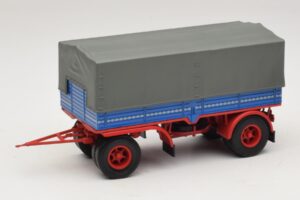 Remorque de Camion Bleu Rouge Minichamps 1:43 439159092 Métal