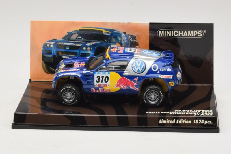 Volkswagen Race Touareg Red Bull #310 J. Kleinschmidt / F. Pons Dakar Rally 2005 Minichamps 1:43 436055310 Métal