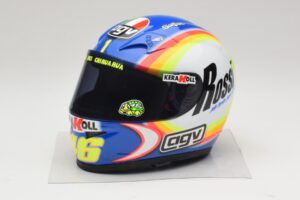Casque AGV V. Rossi MotoGP Sepang 2005 Minichamps 1:2 327050066 Métal