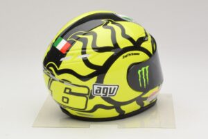 Casque AGV V. Rossi MotoGP Valencia Test 2009 Minichamps 1:2 327100066 Métal — image 4 sur 7