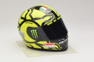 Casque AGV V. Rossi MotoGP Valencia Test 2009 Minichamps 1:2 327100066 Métal — image 5 sur 7