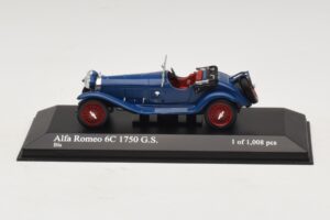 Alfa Romeo 6C 1750 G.S. Bleu Minichamps 1:43 400120431 Métal