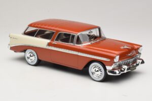 Chevrolet Bel Air Nomad Marron Métallisé & Crème KK-Scale 1:18 KKDC181294 Métal — image 4 sur 6