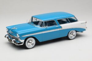 Chevrolet Bel Air Nomad Turquoise & Blanc KK-Scale 1:18 KKDC181292 Métal