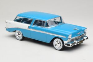 Chevrolet Bel Air Nomad Turquoise & Blanc KK-Scale 1:18 KKDC181292 Métal — image 4 sur 6
