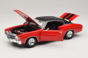 Chevrolet Chevelle SS454 Rouge Maisto 1:18 31890-P1 Métal — image 2 sur 8
