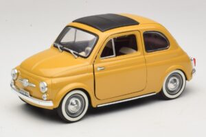 Fiat 500 Jaune Solido 1:18 8042 Métal