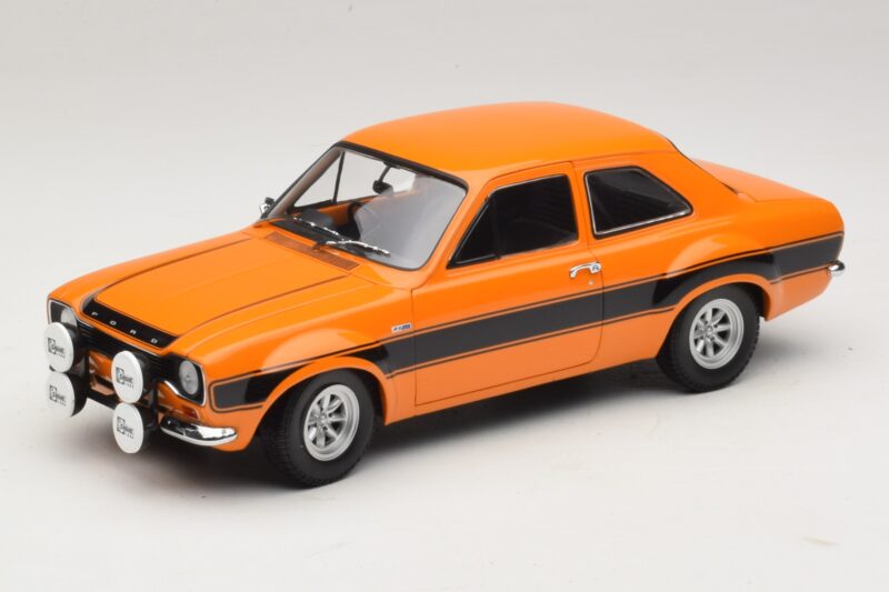 Ford Escort Mk1 RS1600 AVO Orange Avec Rayures Noires Minichamps 1:18 100688104 Métal