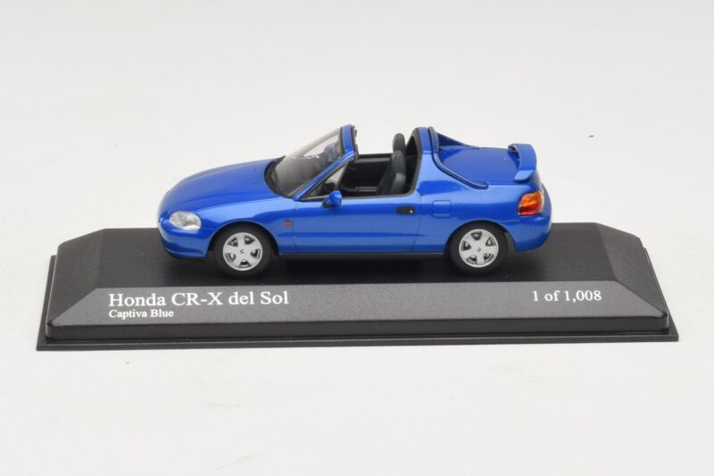 Honda CR-X del Sol EG2 Bleu Métallisé Minichamps 1:43 400161931 Métal