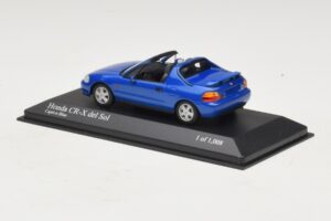 Honda CR-X del Sol EG2 Bleu Métallisé Minichamps 1:43 400161931 Métal — image 3 sur 5