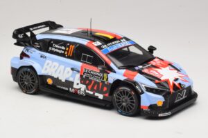 Hyundai i20 N Rally1 #11 T. Neuville / M. Wydaeghe Rally Monte Carlo 2026 IXO 1:18 18RMC270B Métal — image 4 sur 6