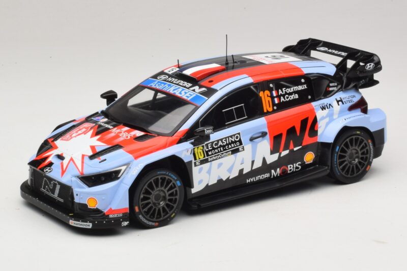 Hyundai i20 N Rally1 #16 A. Fourmaux / A. Coria Rally Monte Carlo 2026 IXO 1:18 18RMC270A Métal