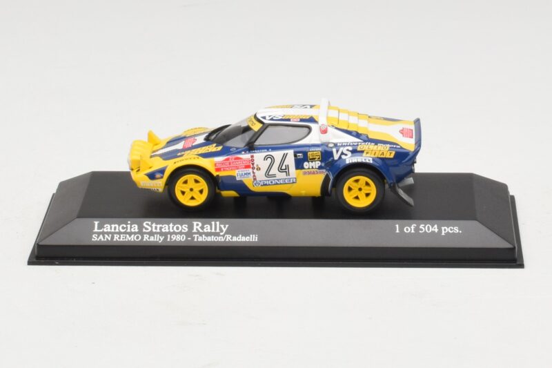 Lancia Stratos Rally #24 F. Tabaton / Radaelli San Remo Rally 1980 Minichamps 1:43 430801224 Métal