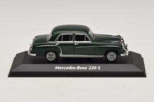 Mercedes 220 S W180 Vert Foncé Maxichamps 1:43 940033001 Métal