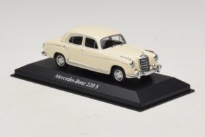 Mercedes 220 S W180 Blanc Maxichamps 1:43 940033000 Métal — image 3 sur 5