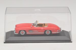 Mercedes 300 SL W198 Rouge Avec Intérieur Marron Minichamps 1:43 MB009 Métal — image 4 sur 5