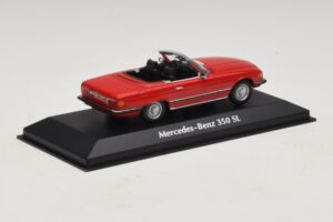 Mercedes 350 SL R107 Rouge Maxichamps 1:43 940033432 Métal — image 2 sur 5