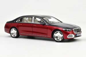 Mercedes Maybach S680 Z223 Nautical Blue & Patagonia Red Norev 1:18 183919 Métal