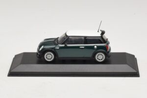 Mini Cooper One R50 Aero Green Avec Toit Blanc Minichamps 1:43 MINI011 Métal