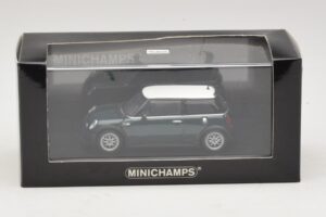 Mini Cooper One R50 Aero Green Avec Toit Blanc Minichamps 1:43 MINI011 Métal — image 5 sur 5